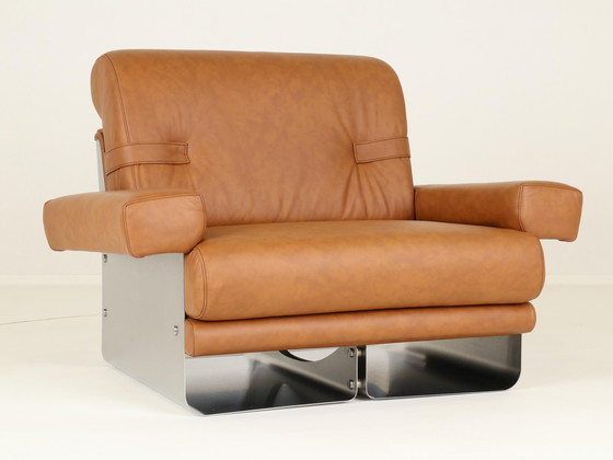 Image 1 of Loungestoelen door Xavier Féal voor Inox Industrie Frankrijk, 1970S