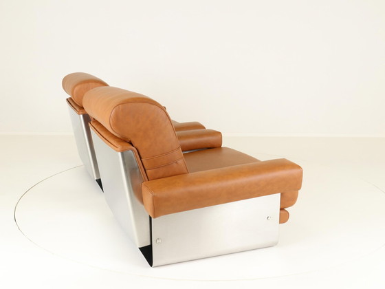 Image 1 of Loungestoelen door Xavier Féal voor Inox Industrie Frankrijk, 1970S