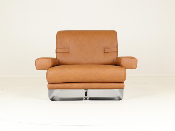 Image 1 of Loungestoelen door Xavier Féal voor Inox Industrie Frankrijk, 1970S