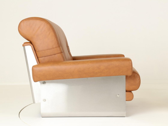 Image 1 of Loungestoelen door Xavier Féal voor Inox Industrie Frankrijk, 1970S