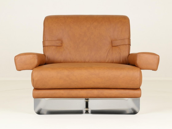 Image 1 of Loungestoelen door Xavier Féal voor Inox Industrie Frankrijk, 1970S