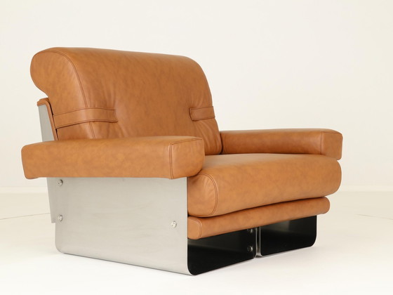 Image 1 of Loungestoelen door Xavier Féal voor Inox Industrie Frankrijk, 1970S