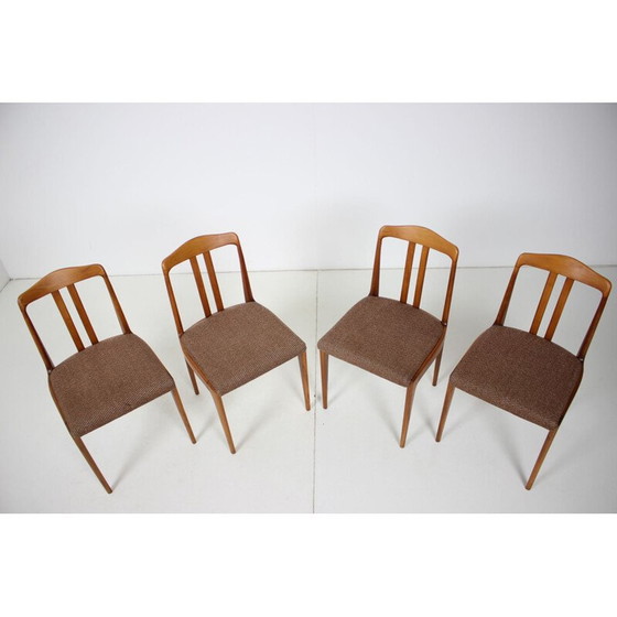 Image 1 of Set van 4 vintage eetkamerstoelen Tsjecho-Slowakije 1960