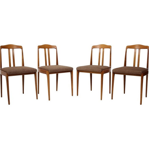 Set van 4 vintage eetkamerstoelen Tsjecho-Slowakije 1960