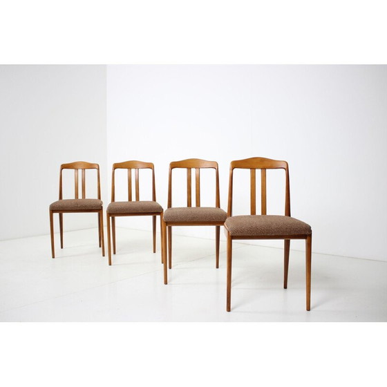 Image 1 of Set van 4 vintage eetkamerstoelen Tsjecho-Slowakije 1960