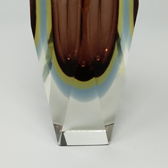 Image 1 of Verbazingwekkende vaas van Murano glas uit de jaren 1960 van Flavio Poli voor Seguso. Gemaakt in Italië