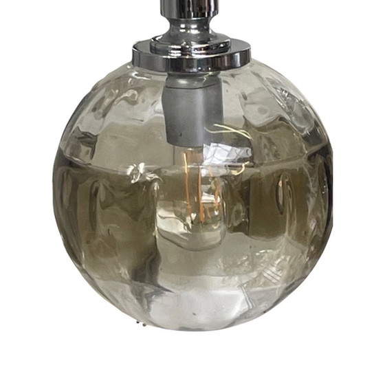 Image 1 of Massive - Cascade - Vintage hanglamp uit de jaren 60 - Inclusief bijpassende kap - Rookglas