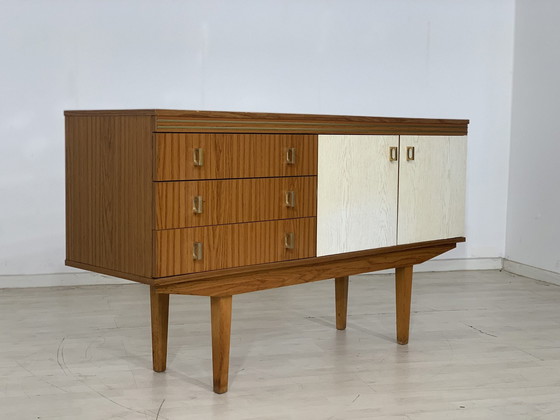 Image 1 of Mid Century dressoir ladekast halkast vintage