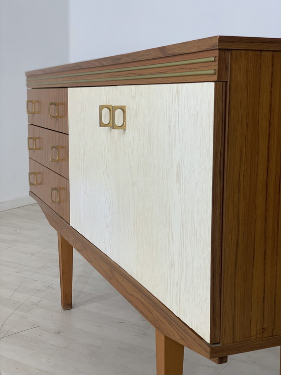 Image 1 of Mid Century dressoir ladekast halkast vintage