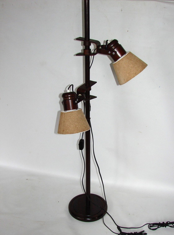 Image 1 of Zweedse staande lamp, Gb Solbackens Svarveri, 1970S