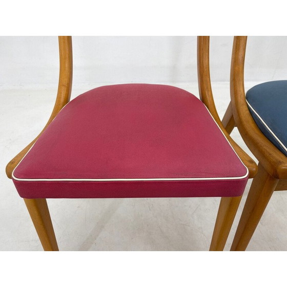 Image 1 of Paar kleurrijke vintage stoelen, Duitsland 1960