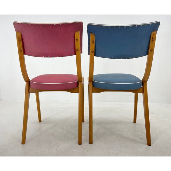 Image 1 of Paar kleurrijke vintage stoelen, Duitsland 1960