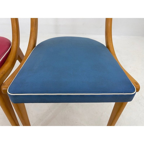 Image 1 of Paar kleurrijke vintage stoelen, Duitsland 1960