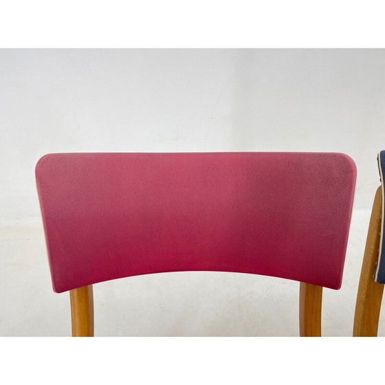 Image 1 of Paar kleurrijke vintage stoelen, Duitsland 1960