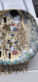 Wandbord Gustav Klimt "Der Kuss" Met Certificaat