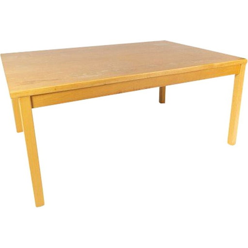 Vintage beuken salontafel, Denemarken 1960