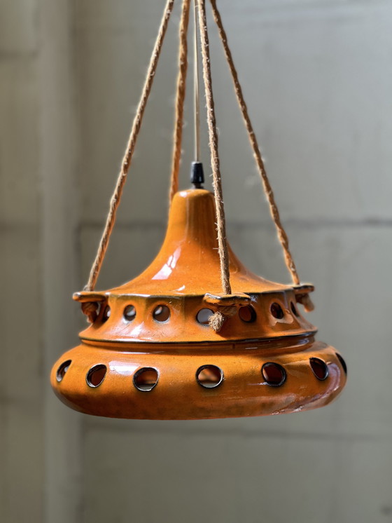 Image 1 of Vintage boho oranje lavalamp