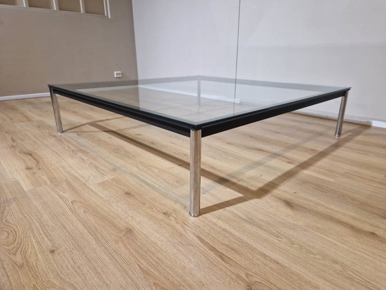 Image 1 of Cassina Lc-10P Salontafel - Design Le Corbusier Zwart Frame Glas 