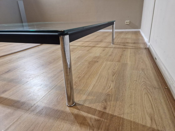 Image 1 of Cassina Lc-10P Salontafel - Design Le Corbusier Zwart Frame Glas 