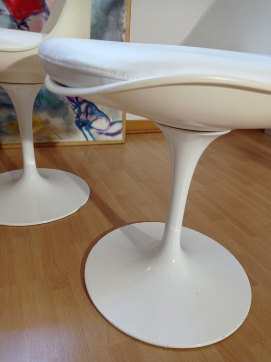 Image 1 of 4x Alivar Tulip Stoelen 769/S van Eero Saarinen