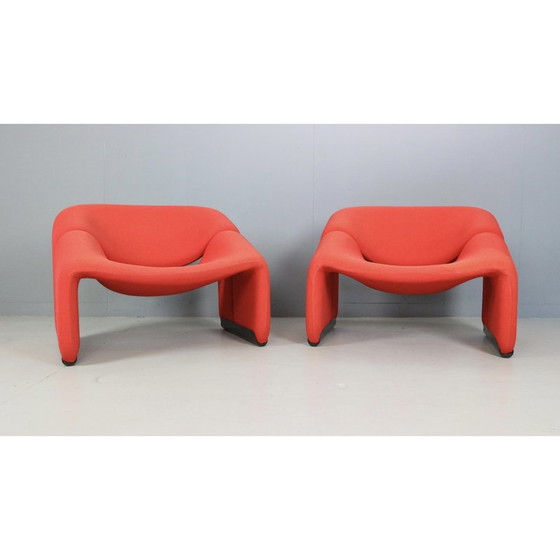 Image 1 of Paar vintage F598 Groovy stoelen voor Artifort, Nederland 1972