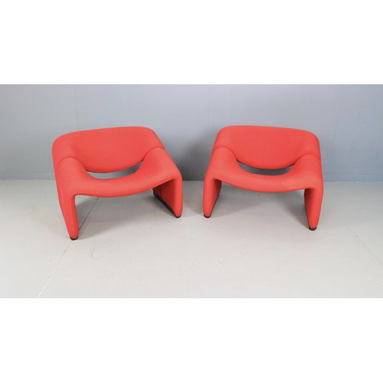 Image 1 of Paar vintage F598 Groovy stoelen voor Artifort, Nederland 1972