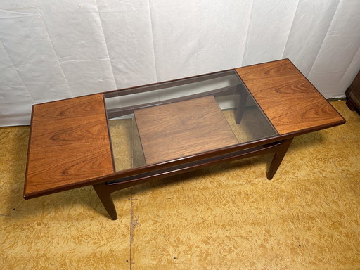 Mid Century Retro Vintage Teak Salontafel Van Gplan "Mad Man" 1960