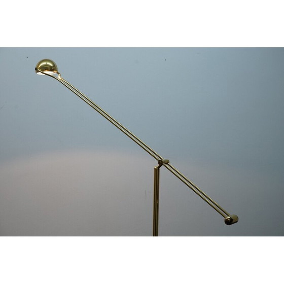 Image 1 of Vintage gouden metalen vloerlamp voor Hust, Duitsland 1970