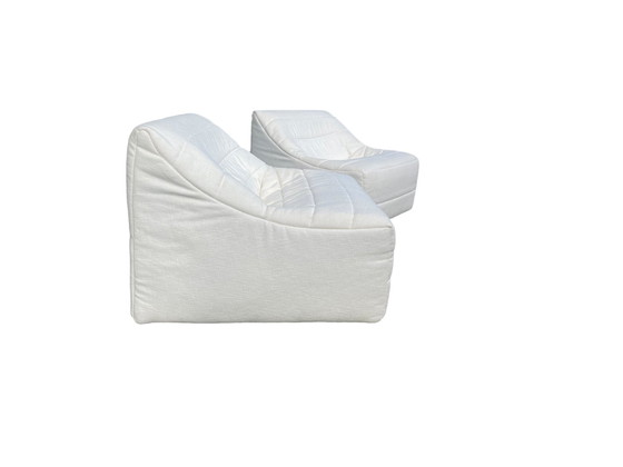 Image 1 of Set Van 2 Anais Lounge Chairs Door Michel Ducaroy Voor Ligne Roset