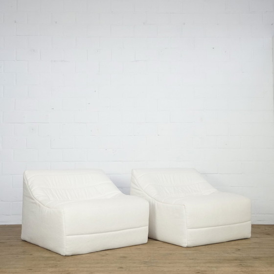 Image 1 of Set Van 2 Anais Lounge Chairs Door Michel Ducaroy Voor Ligne Roset