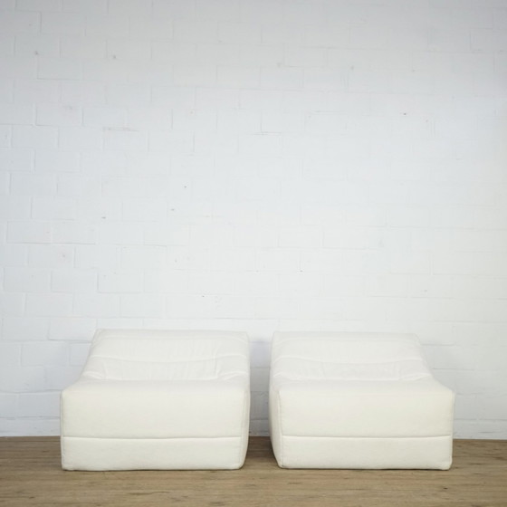 Image 1 of Set Van 2 Anais Lounge Chairs Door Michel Ducaroy Voor Ligne Roset