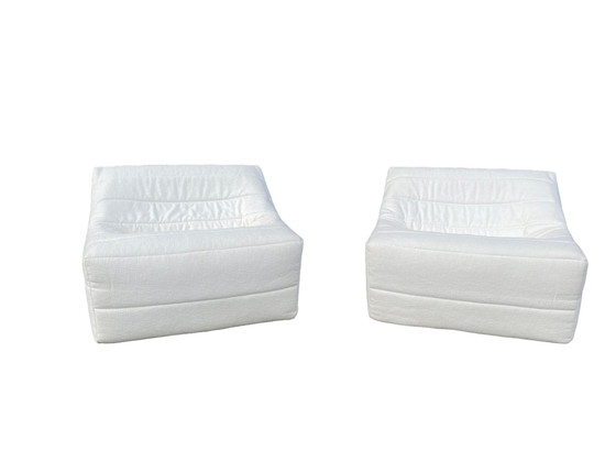 Image 1 of Set Van 2 Anais Lounge Chairs Door Michel Ducaroy Voor Ligne Roset