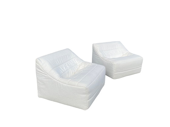 Image 1 of Set Van 2 Anais Lounge Chairs Door Michel Ducaroy Voor Ligne Roset