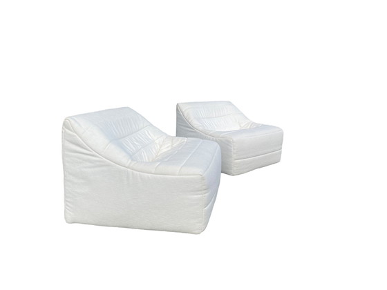 Image 1 of Set Van 2 Anais Lounge Chairs Door Michel Ducaroy Voor Ligne Roset