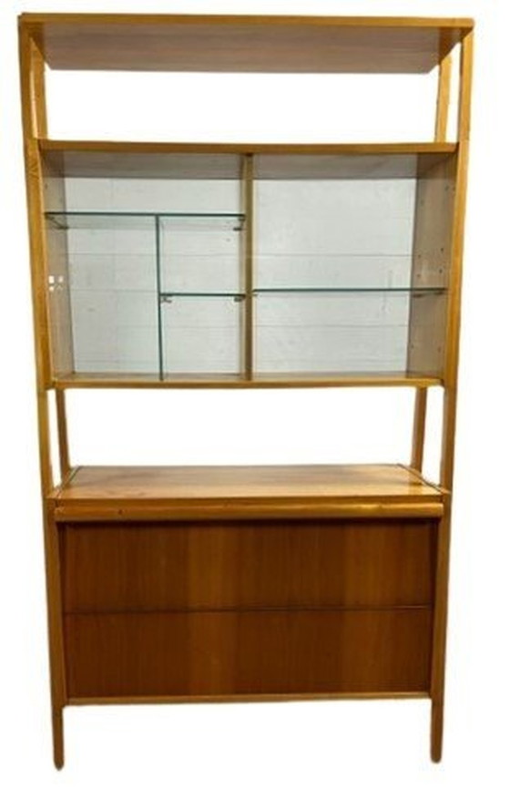 Image 1 of Vintage Monti dressoir met glazen panelen en planken van Frantisek Jirak