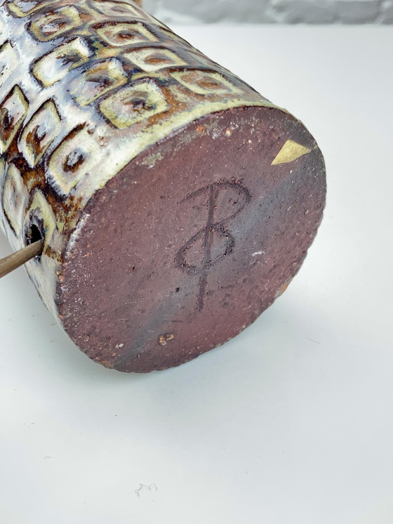 Image 1 of Vintage Keramiek Tafellamp, Olivier Petit, Frankrijk 1960S