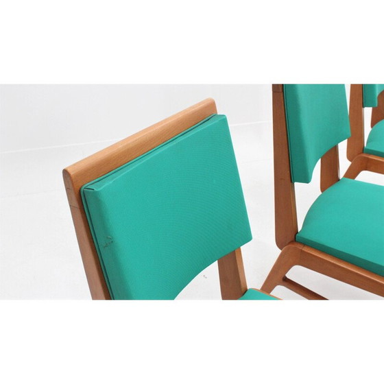 Image 1 of Set van 4 mid century Franse eetkamerstoelen, 1950