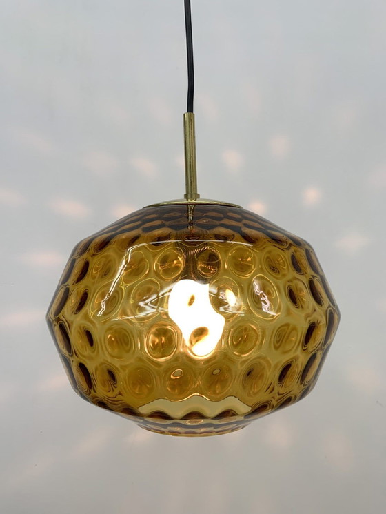 Image 1 of Hanglamp van Limburg Glashütte glas- 1970, Duitsland