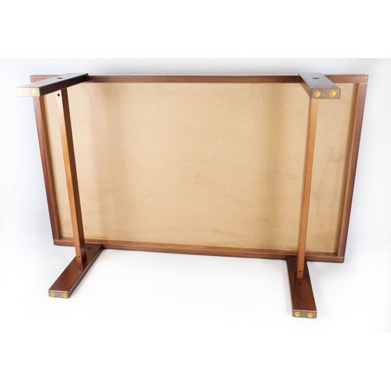 Image 1 of Vintage teakhouten salontafel met tegels, Denemarken 1960