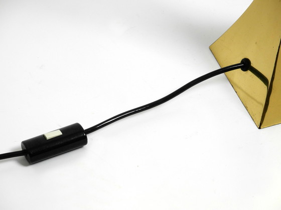 Image 1 of Zeer Zeldzame Grote 70S Messing Tafellamp van Tonello en Montagna Grillo voor High Society Italië