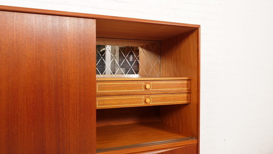 Image 1 of Vintage Highboard | Schuifdeuren | Ew Bach | 196 Cm