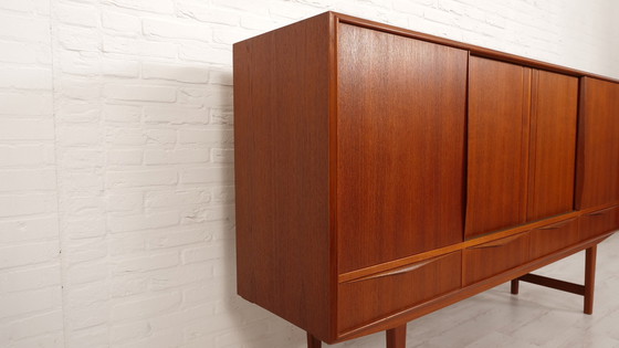 Image 1 of Vintage Highboard | Schuifdeuren | Ew Bach | 196 Cm
