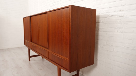 Image 1 of Vintage Highboard | Schuifdeuren | Ew Bach | 196 Cm