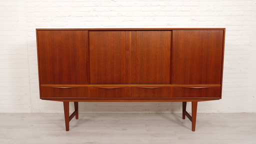 Vintage Highboard | Schuifdeuren | Ew Bach | 196 Cm