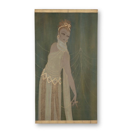 Vintage beschilderd canvas in linnen