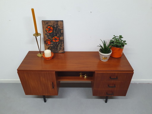 Simpla Lux Mid-Century lowboard/kinderbureau/kaptafel.