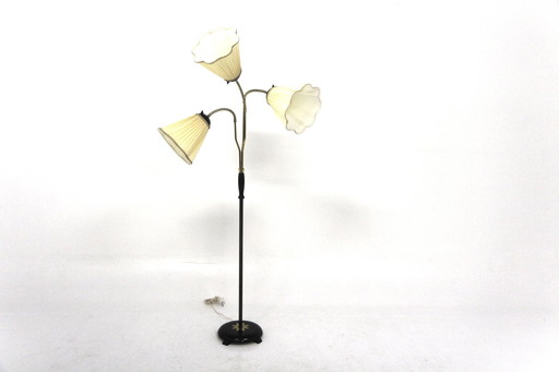  Scandinavische metalen vloerlamp, Zweden, 1960