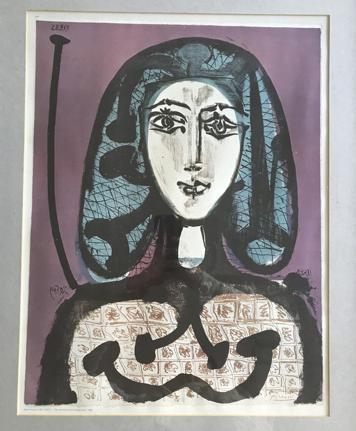 Pablo Picasso Color Lithografie Gedrukt in Kleuren