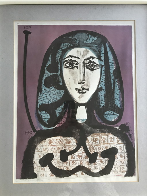Pablo Picasso Color Lithografie Gedrukt in Kleuren