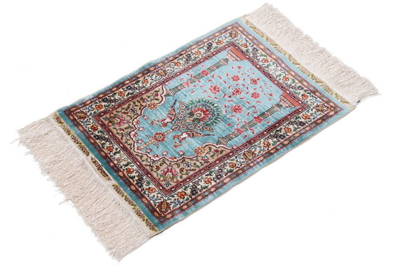 Image 1 of Zijden Hereke-Ozipek Getekend Tapijt Met Mehrab Design - Pure Luxe ~1 Mio. Knopen/M²